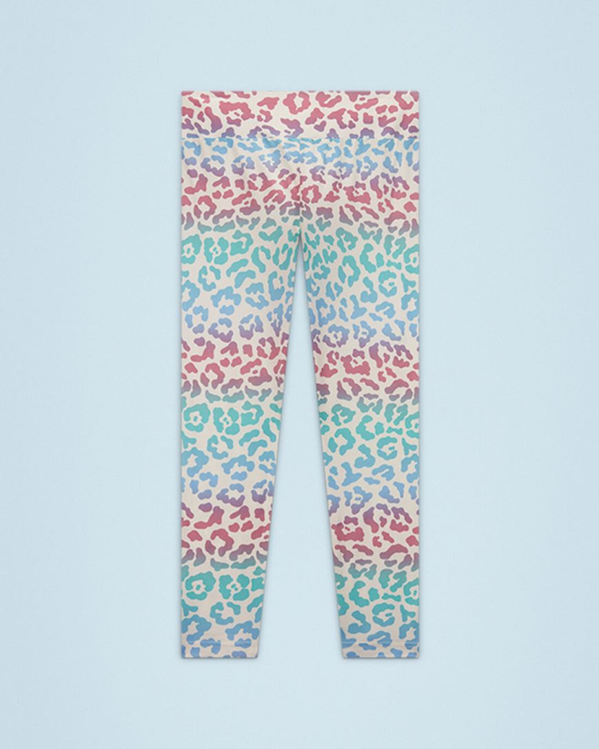 Girls' Converse Leopard Leggings Beige | AU 4810CB